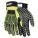 CUT RESISTANT GLOVES, ANSI 6/A4, SLIP ON CUFF/GRIP FINISH, SIZE M/8, BLACK/LIME, SILICONE, PAIR