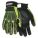 CUT RESISTANT GLOVES, ANSI 0, SLIP ON CUFF, SIZE L/9, BLACK/LIME, SYNTHETIC LEATHER, PAIR