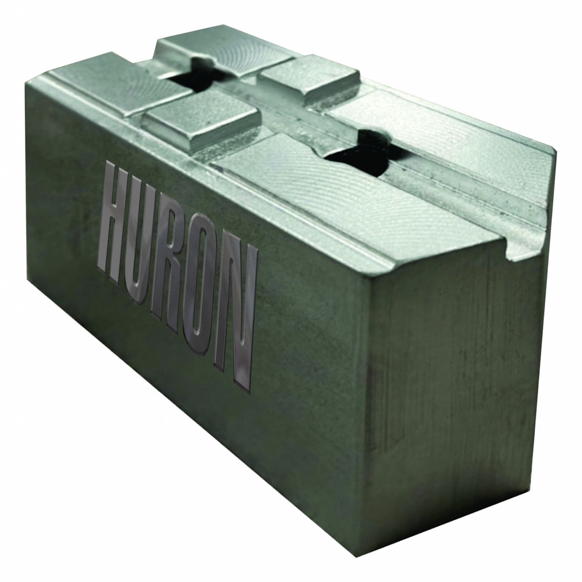 Lathe Jaw: Pointed, Tongue and Groove, Aluminum, For 10 in Chuck, 1.88 in Ht