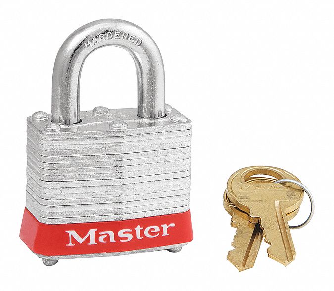 PADLOCK 1-1/2IN KA RED BUMPER