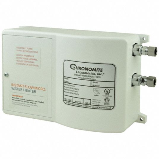 CHRONOMITE LABS, Indoor, 4,160 W, Electric Tankless Water Heater