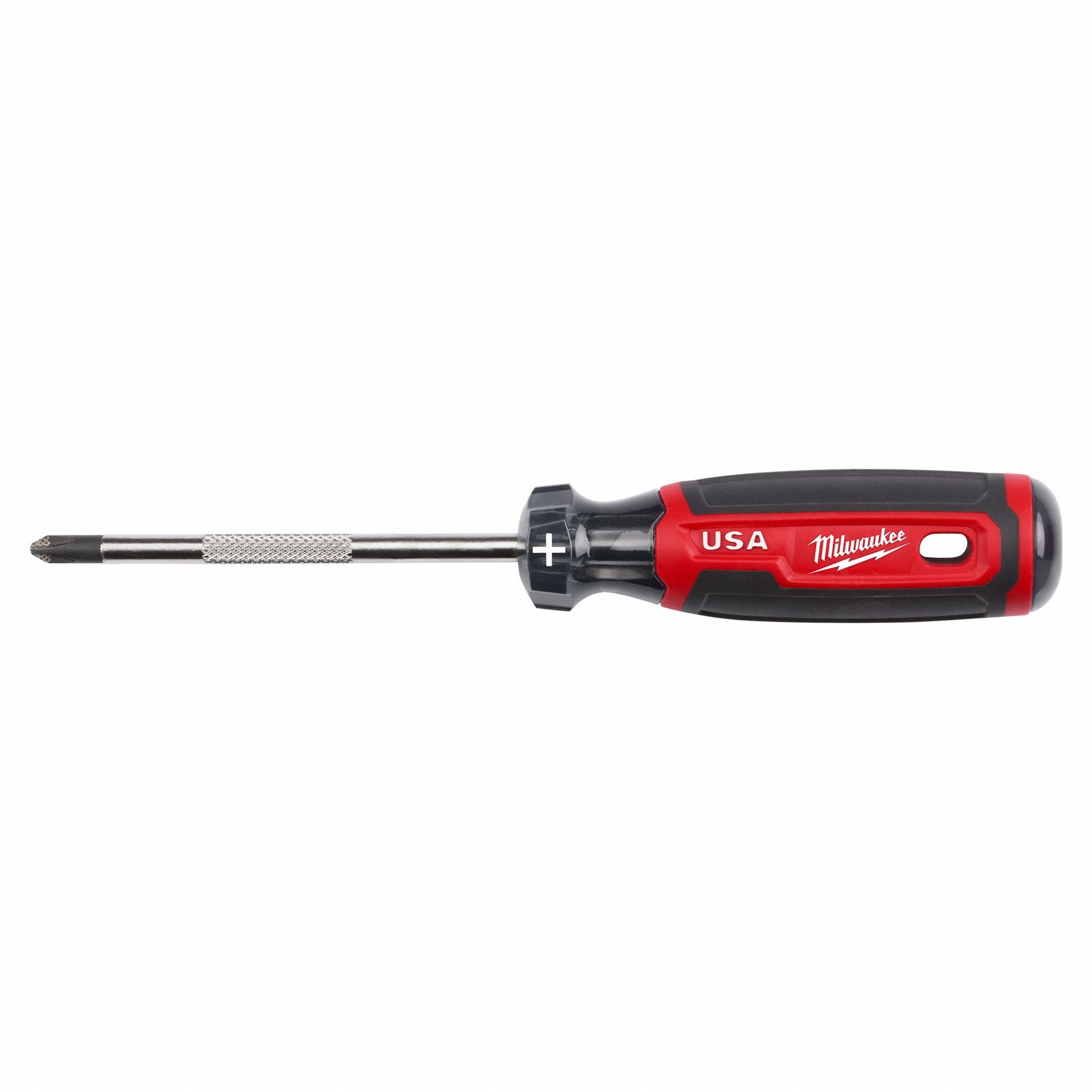 SCREWDRIVER, #2 TIP SIZE, 8 1/4 IN OVERALL L, 4 IN SHANK L, CUSHION GRIP