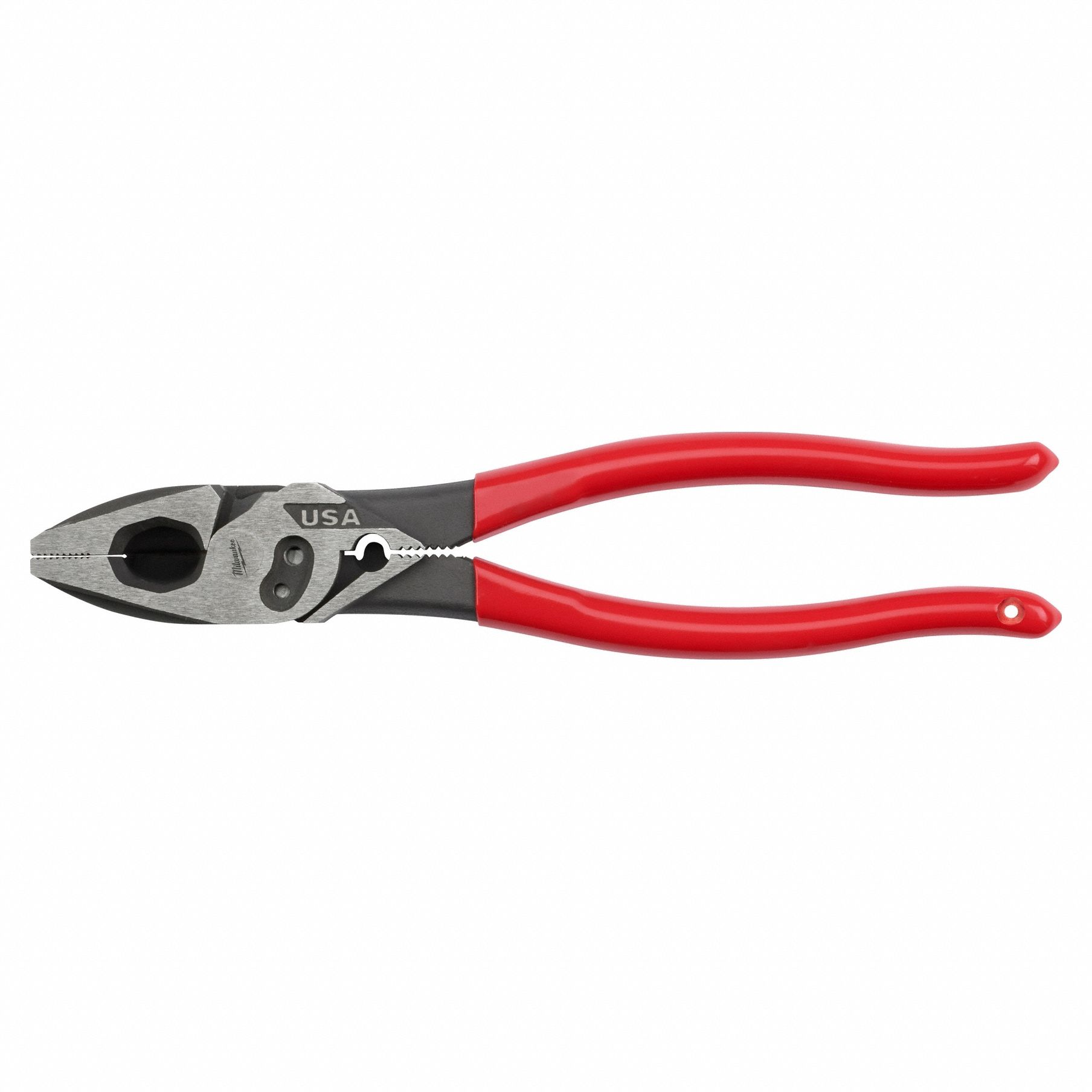DIPPED GRIP PLIER, FLAT, 9 IN OVERALL L, 1⅞ IN JAW L, 1¼ IN JAW W, ⅝ IN JAW THICK