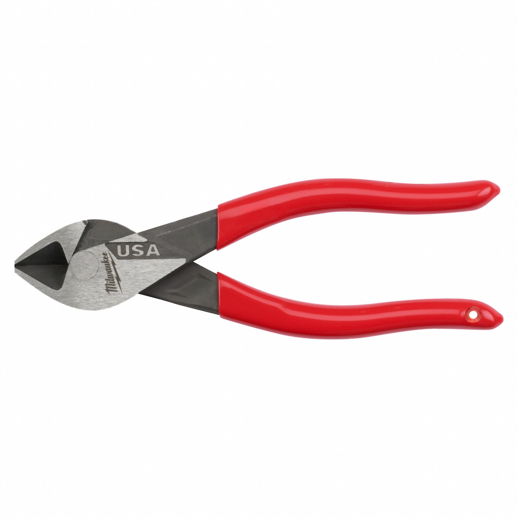 DIPPED GRIP PLIER, FLUSH, STRAIGHT, TAPERED, 1 IN JAW L, 1 1/8 IN JAW W, 6 IN OVERALL L