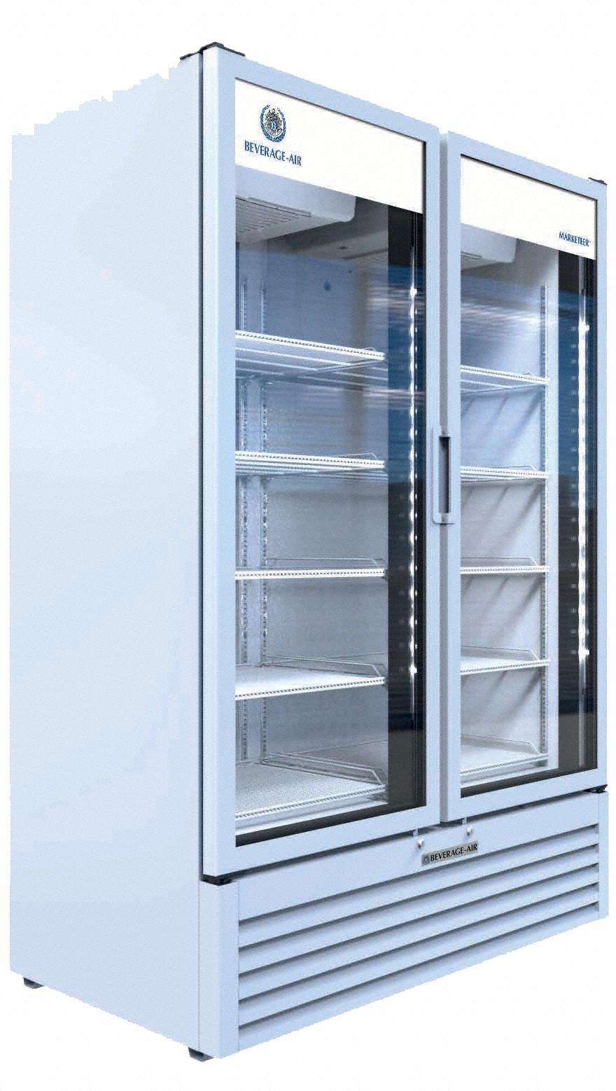 Refrigerated Merchandiser: 78 3/8 in x 54 1/4 in x 29 1/8 in, White, Positive Close