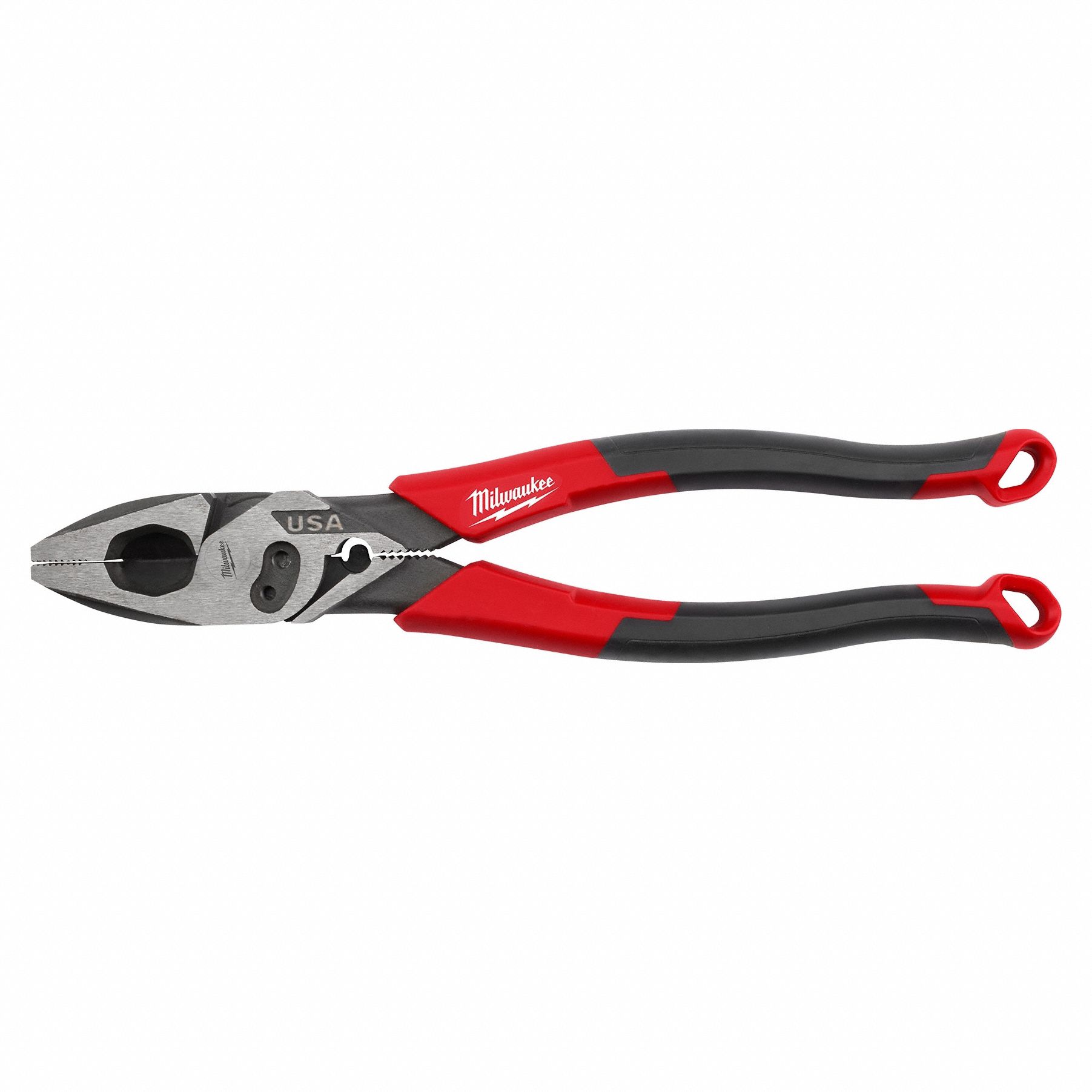 COMFORT GRIP PLIER, FLAT, 9 IN OVERALL L, 1⅞ IN JAW L, 1¼ IN JAW W, ⅝ IN JAW THICK