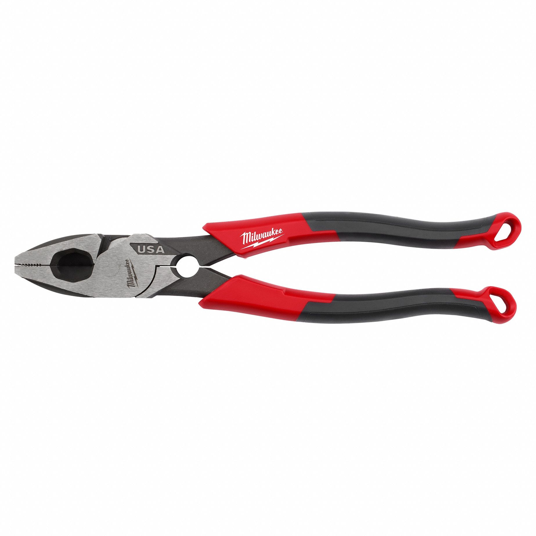 High Leverage Lineman's Pliers New England with Fish Tape Puller & Crimper