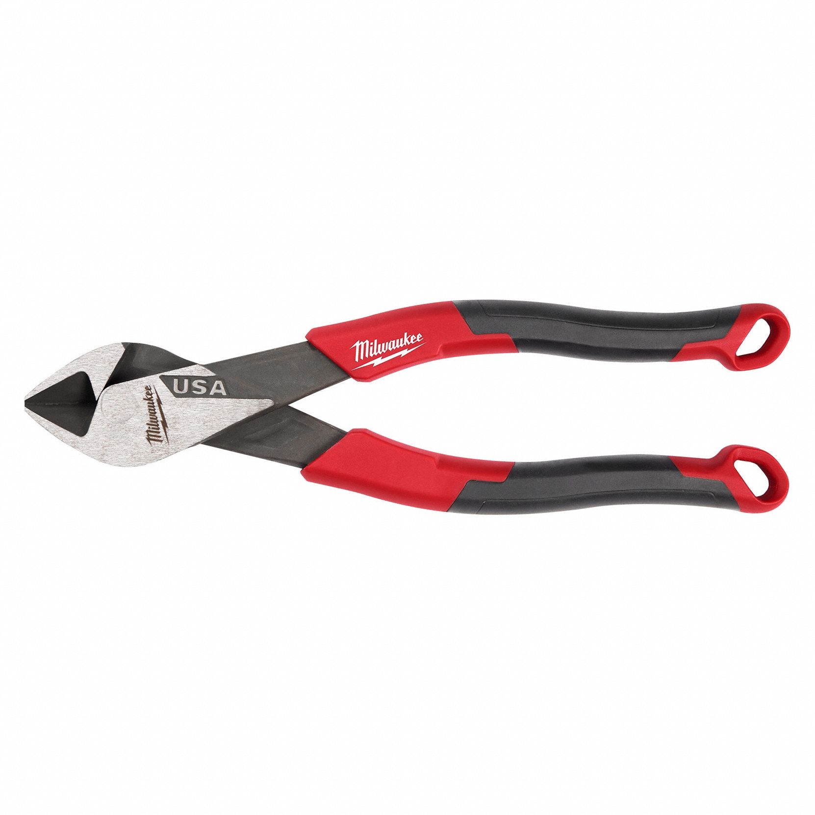 COMFORT GRIP PLIER, FLUSH, STRAIGHT, TAPERED, 7 IN OVERALL L, DELUXE CUSHION GRIP, TETHER READY