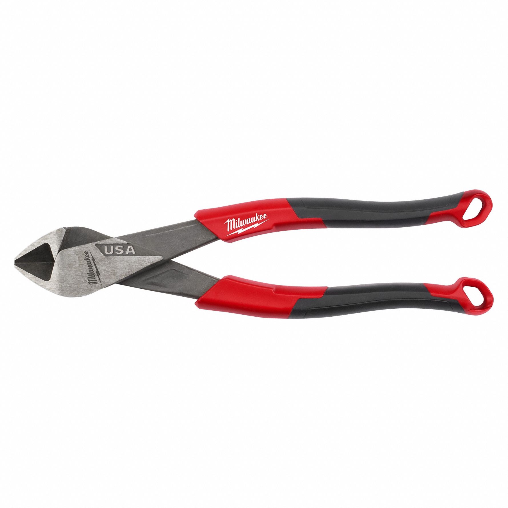COMFORT GRIP PLIER, FLUSH, STRAIGHT, TAPERED, 8 IN OVERALL L, DELUXE CUSHION GRIP, TETHER READY