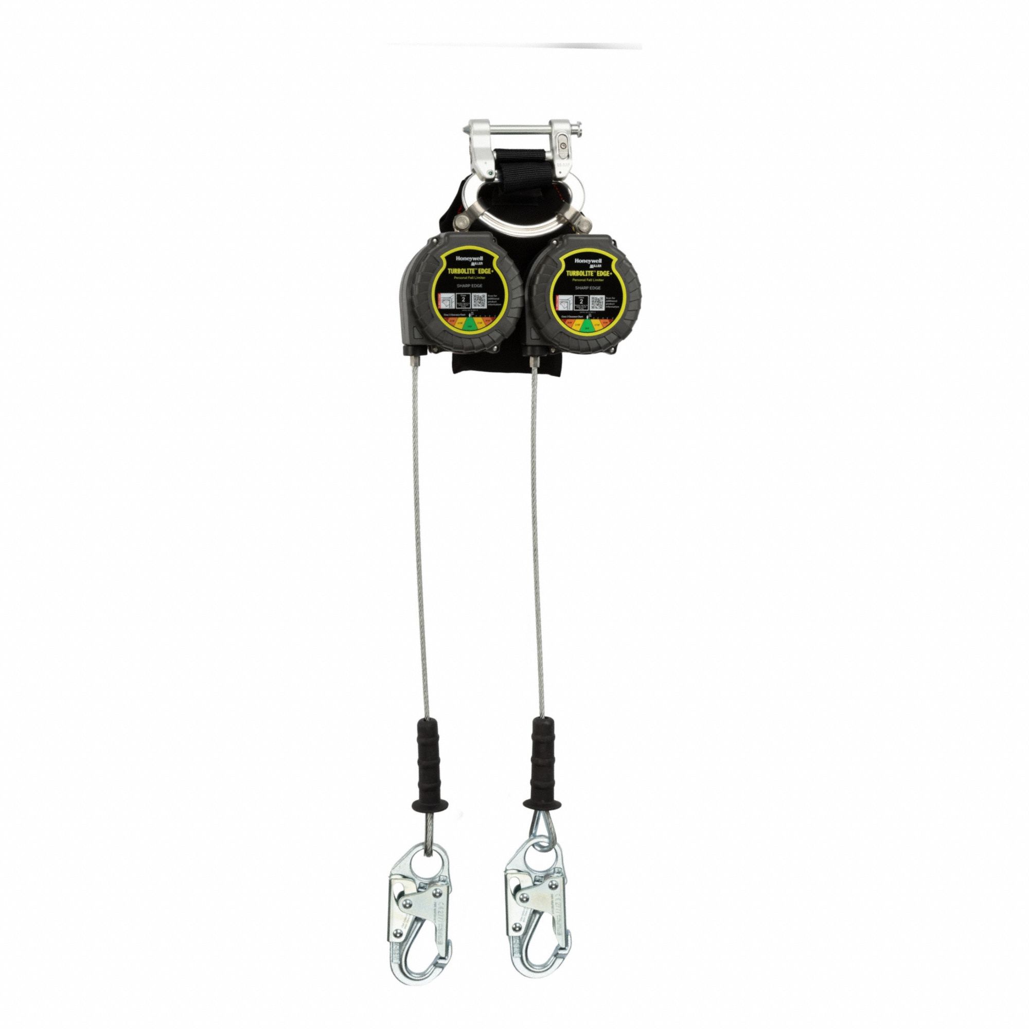 Self-Retracting Lifeline: Aluminum Snap Hook Anchor, Harness Aluminum Quick-Connect