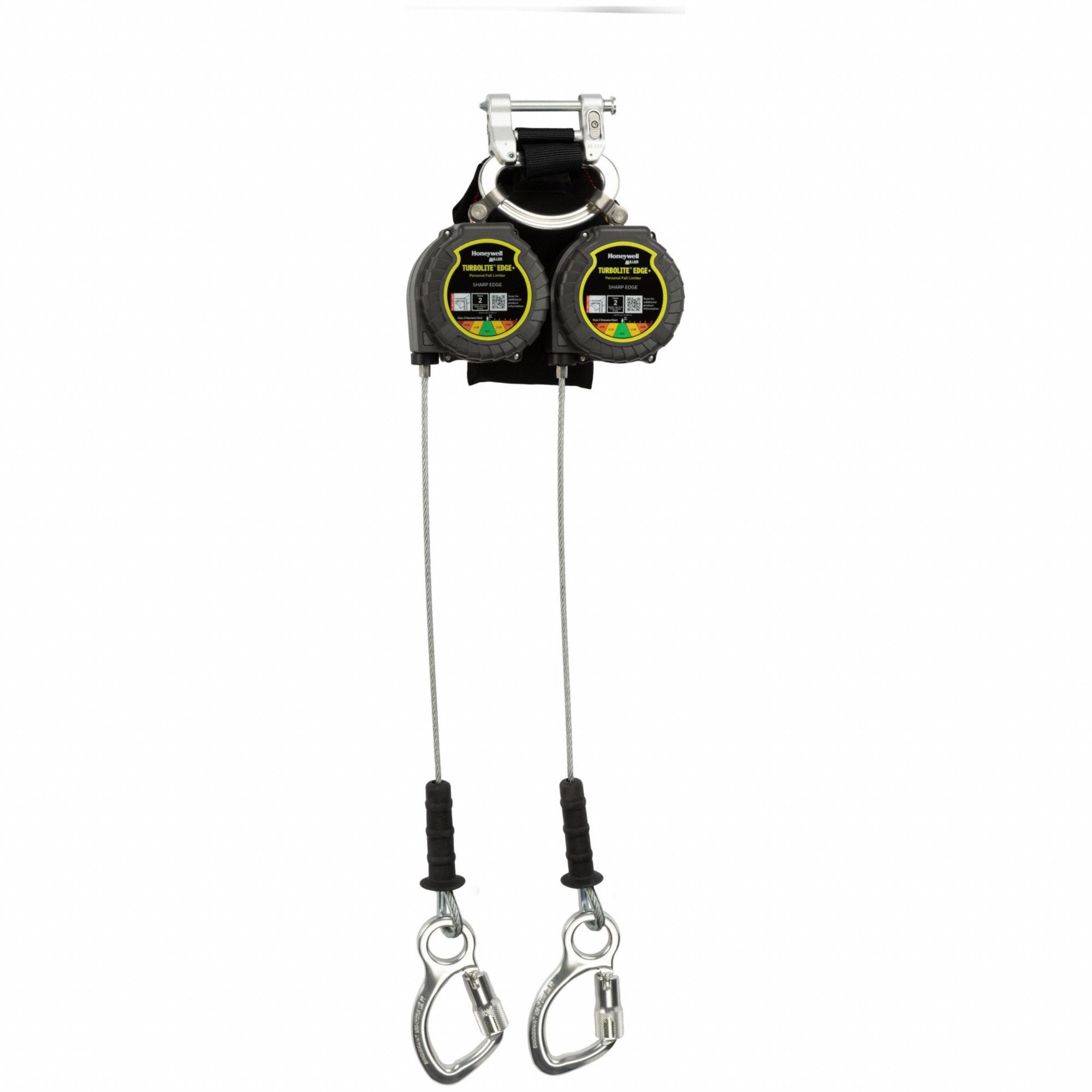 Self-Retracting Lifeline: Aluminum Carabiner Anchor, Harness Aluminum Quick-Connect