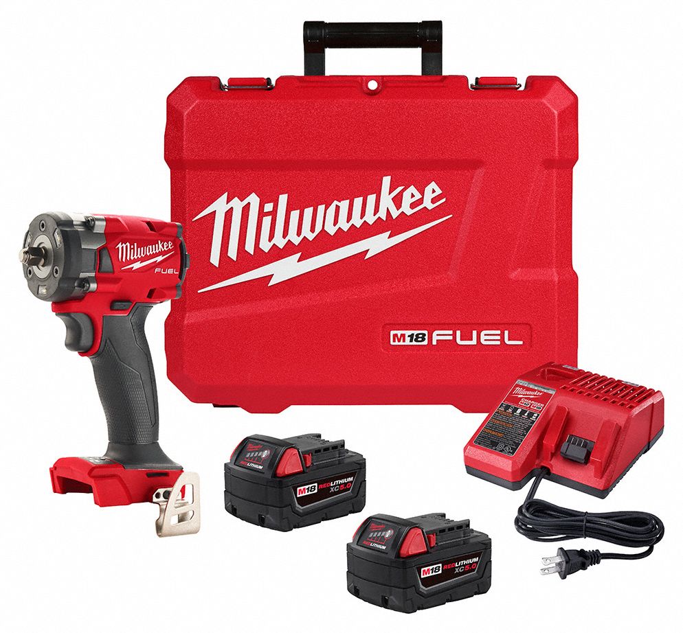 CORDLESS IMPACT WRENCH KIT, 18V, PISTOL GRIP, ⅜ IN FRICTION RING, STANDARD, 250 FT-LB