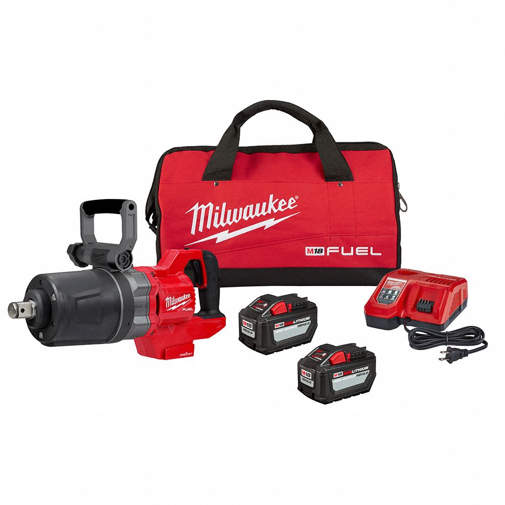 MILWAUKEE CORDLESS IMPACT WRENCH KIT 18V D HANDLE 1 IN FRICTION RING STANDARD SQUARE 1900 FT LB Cordless Impact Wrenches MTL2868 22HD 2868 22HD Grainger Canada