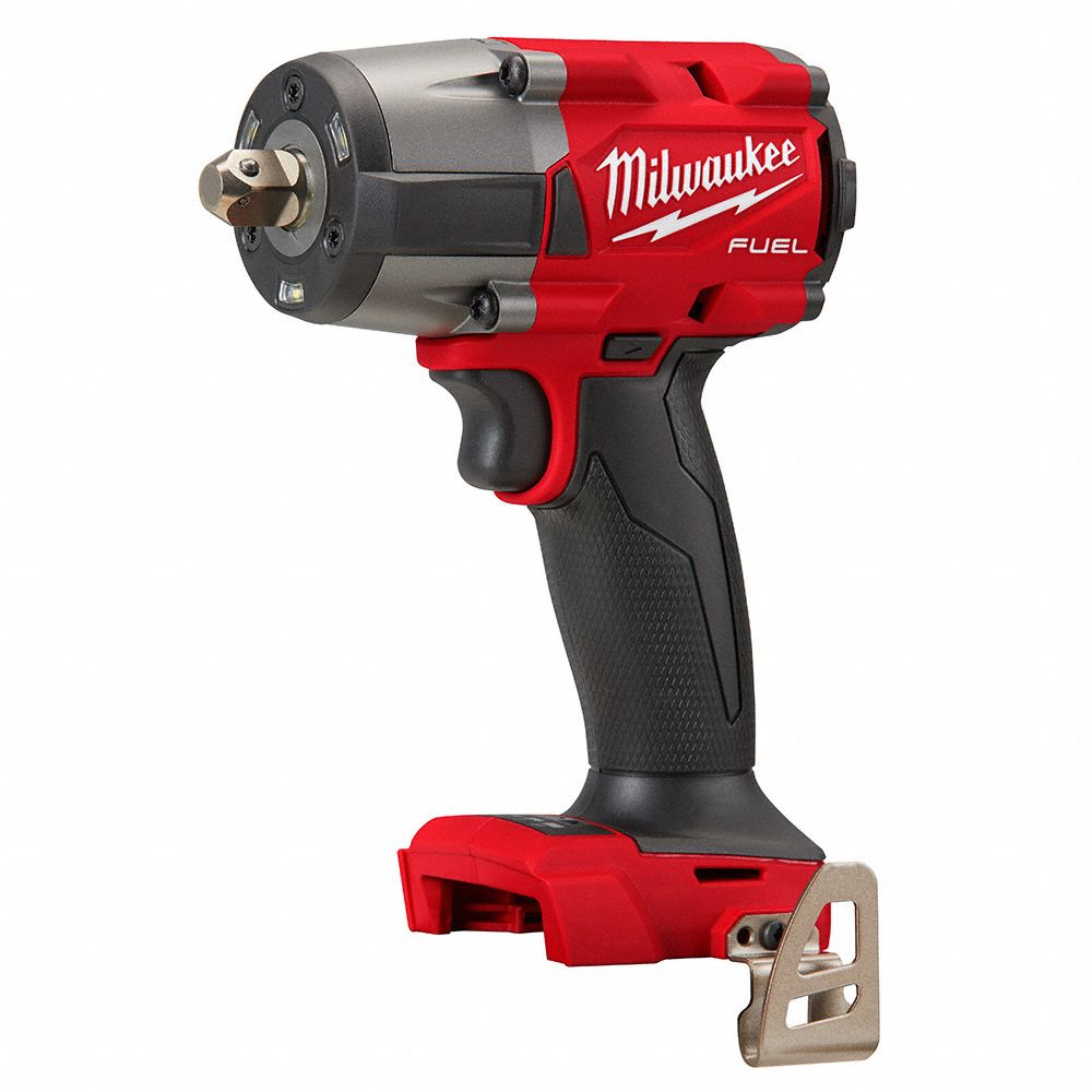 IMPACT WRENCH, CORDLESS, 18V, PISTOL GRIP, ½ IN DETENT PIN, STANDARD, SQUARE, 550 FT-LB