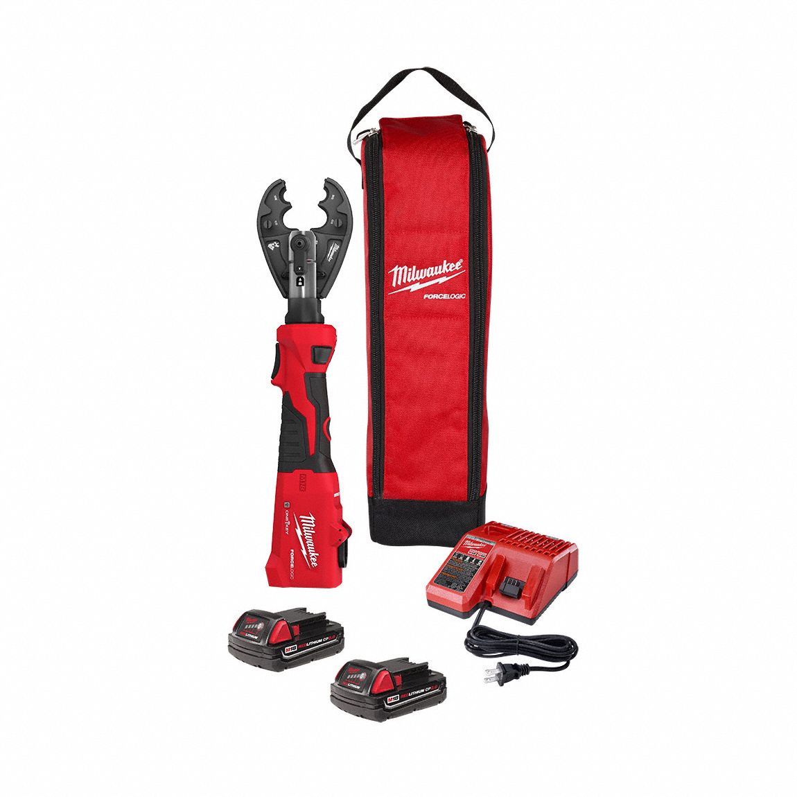 CRIMPER KIT, CORDLESS, M18, 18V, 2 AH, DIE, 750 KCMIL, 8 AWG, SCISSOR, 6 TONS, BG/D3/W-TYPE