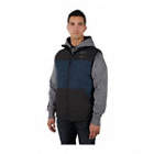 MEN'S HEATED VEST, BLUE, SIZE L, POLYESTER, 2.02 LBS