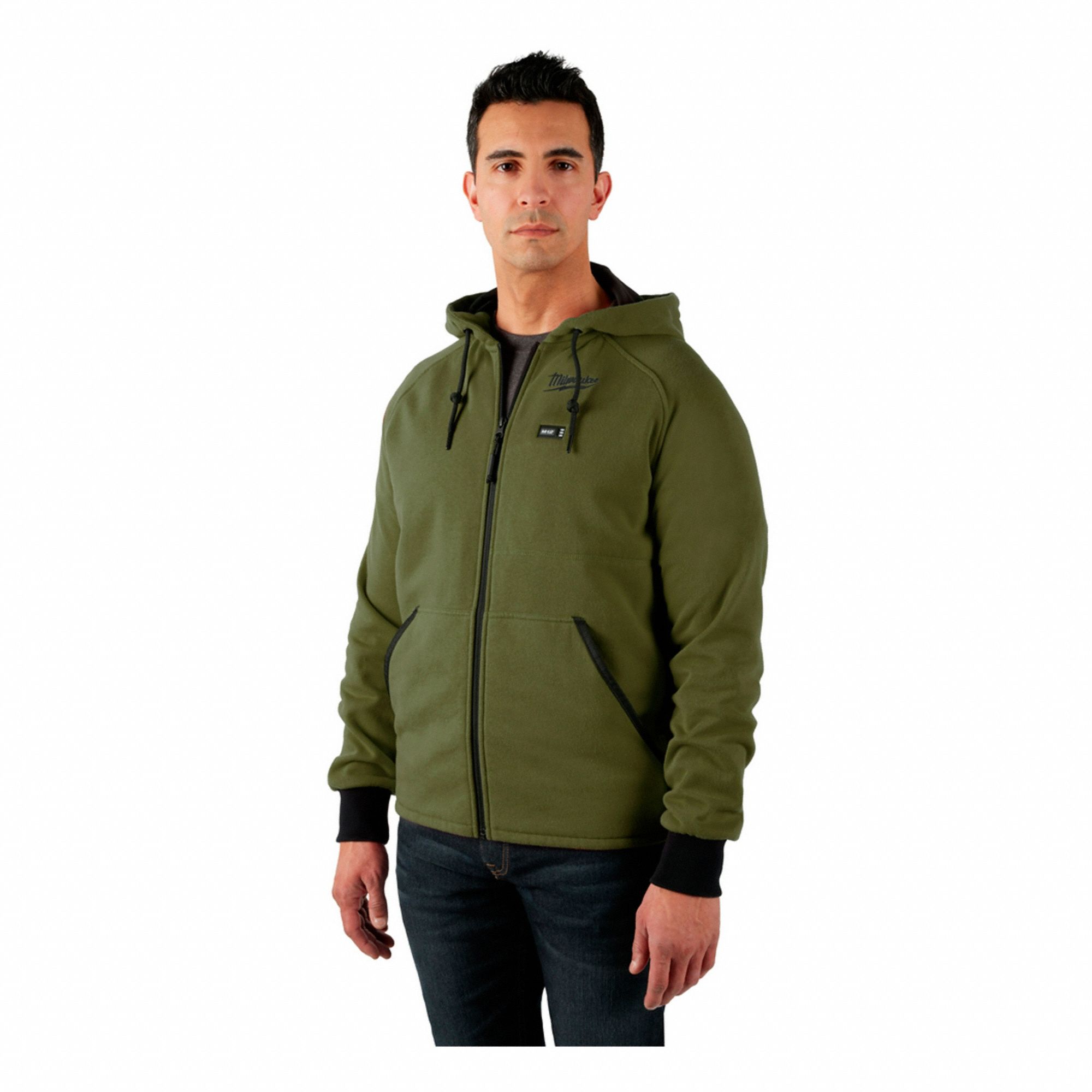 MILWAUKEE MEN'S HEATED JACKET, GREEN, SIZE 3XL, ATTACHED