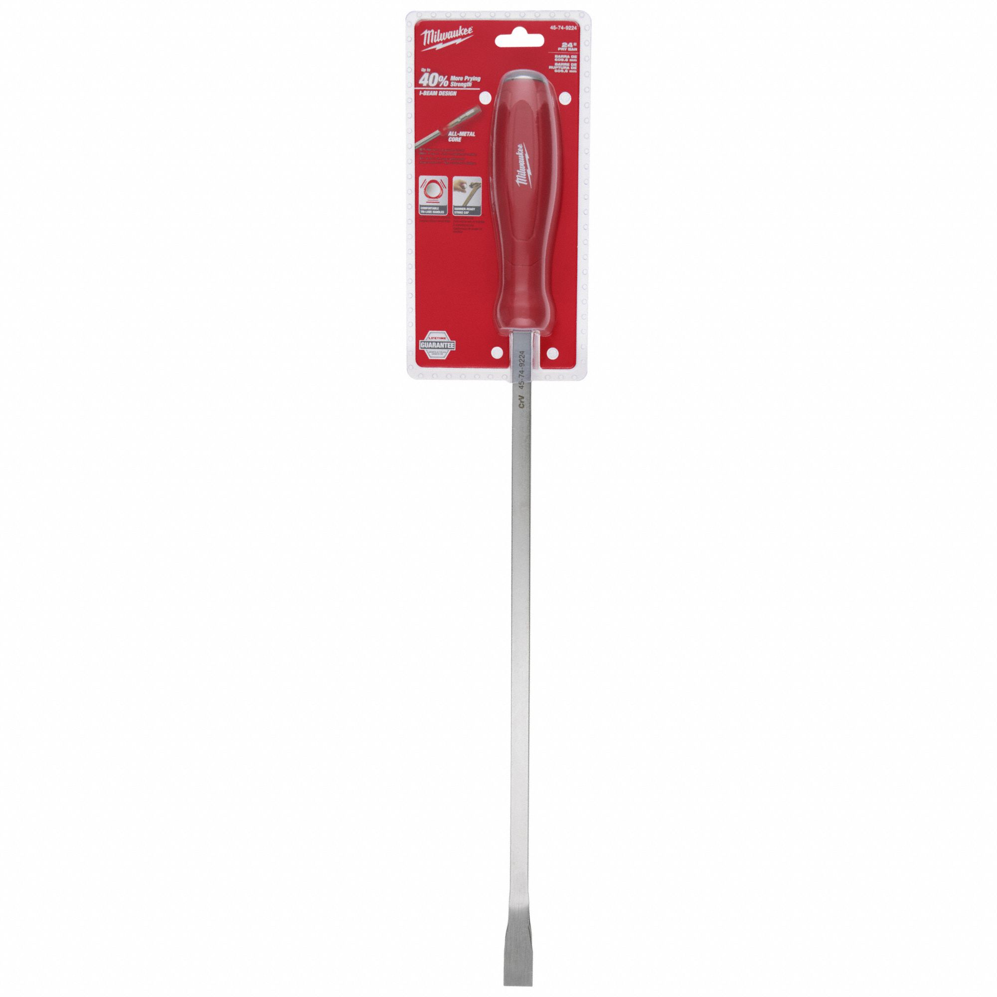 PRY BAR,METAL,RED,24
