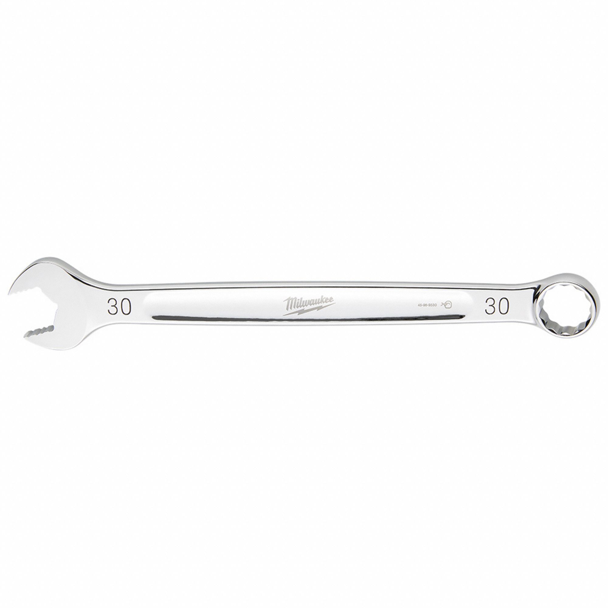 COMBINATION WRENCH, STEEL, CHROME, 30 MM HEAD SIZE, 15 3/8 IN OVERALL L, STANDARD
