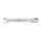 COMBINATION WRENCH, CHROME VANADIUM STEEL, CHROME, 17MM HEAD SIZE, 233 3/8 MM OVERALL L