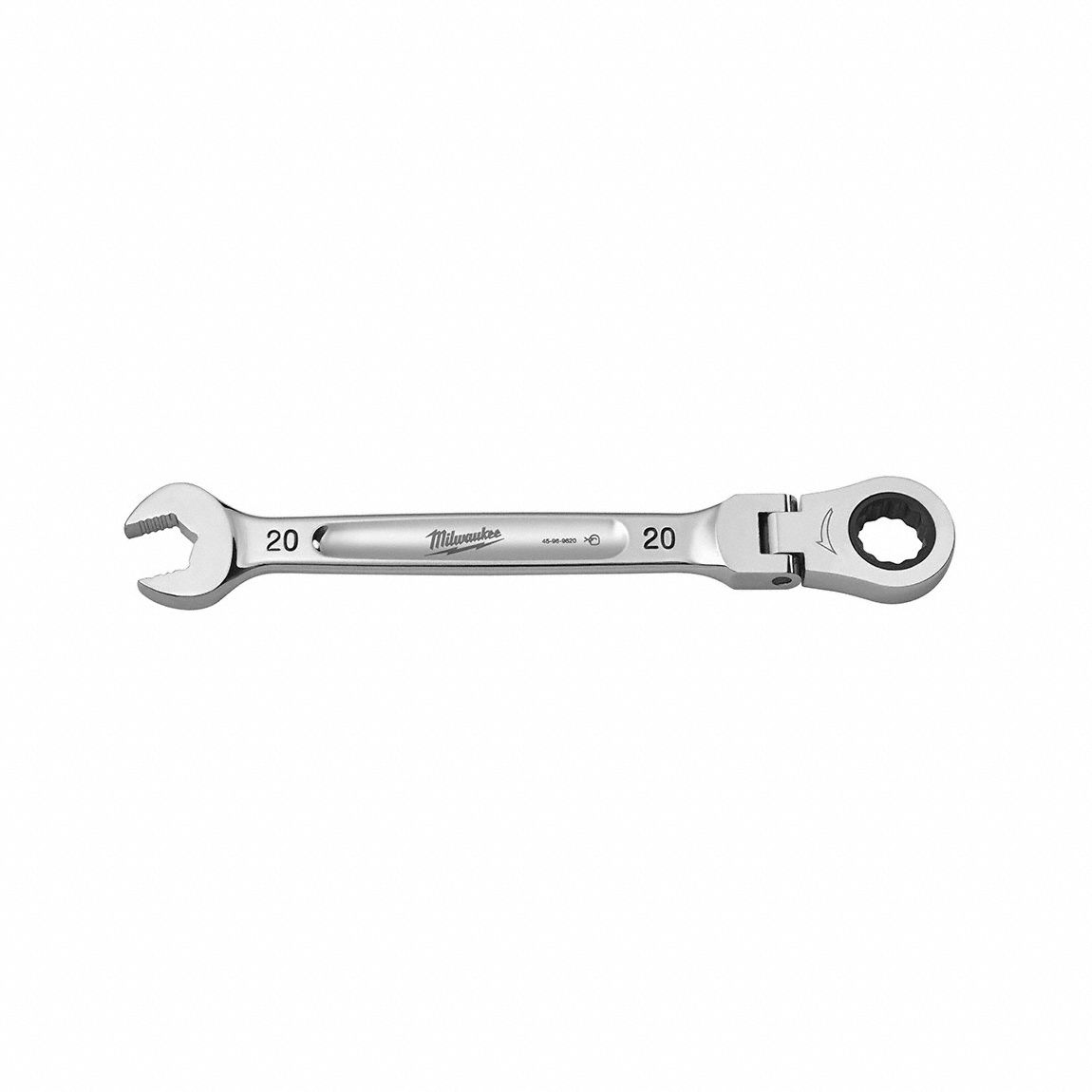 COMBINATION WRENCH, CHROME VANADIUM STEEL, CHROME, 20MM HEAD SIZE, 272 MM OVERALL L, FLEX