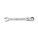 COMBINATION WRENCH, CHROME VANADIUM STEEL, CHROME, 15/16 IN HEAD SIZE, 2 IN OVERALL L
