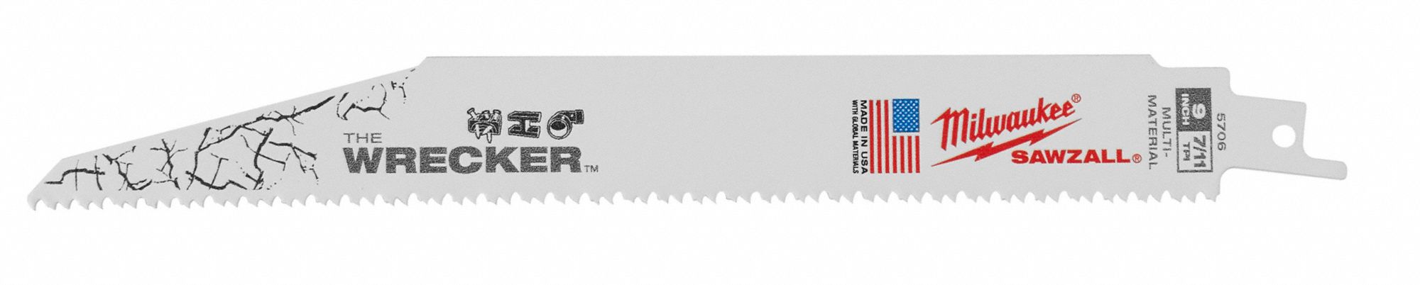 RECIP SAW BLADE 8TPI 9 L25/PK