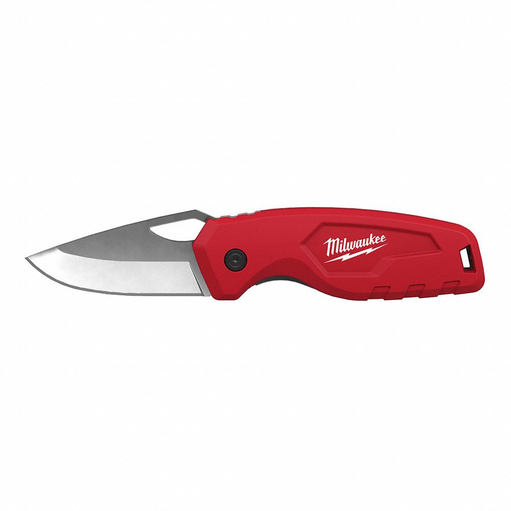 COMPACT FOLDING KNIFE, 2 1/4 IN BLADE L, 4 IN CLOSED L, 6 1/4 IN OVERALL L, STRAIGHT