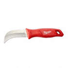 FIXED HAWKBILL KNIFE W SHEATH, FINE, RED, 8.5 IN L, STAINLESS STEEL
