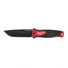 FIXED BLADE KNIFE, DROP POINT/FINE, BLK, OVERALL LENGTH 10.25 IN/BLADE 5 IN, AUS-8 STEEL