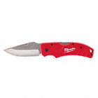 LOCKBACK KNIFE, FOLDABLE, LANYARD HOLE, RED, 7.25 X 0.75 IN, 1.25 IN THICK, STAINLESS STEEL/NYLON