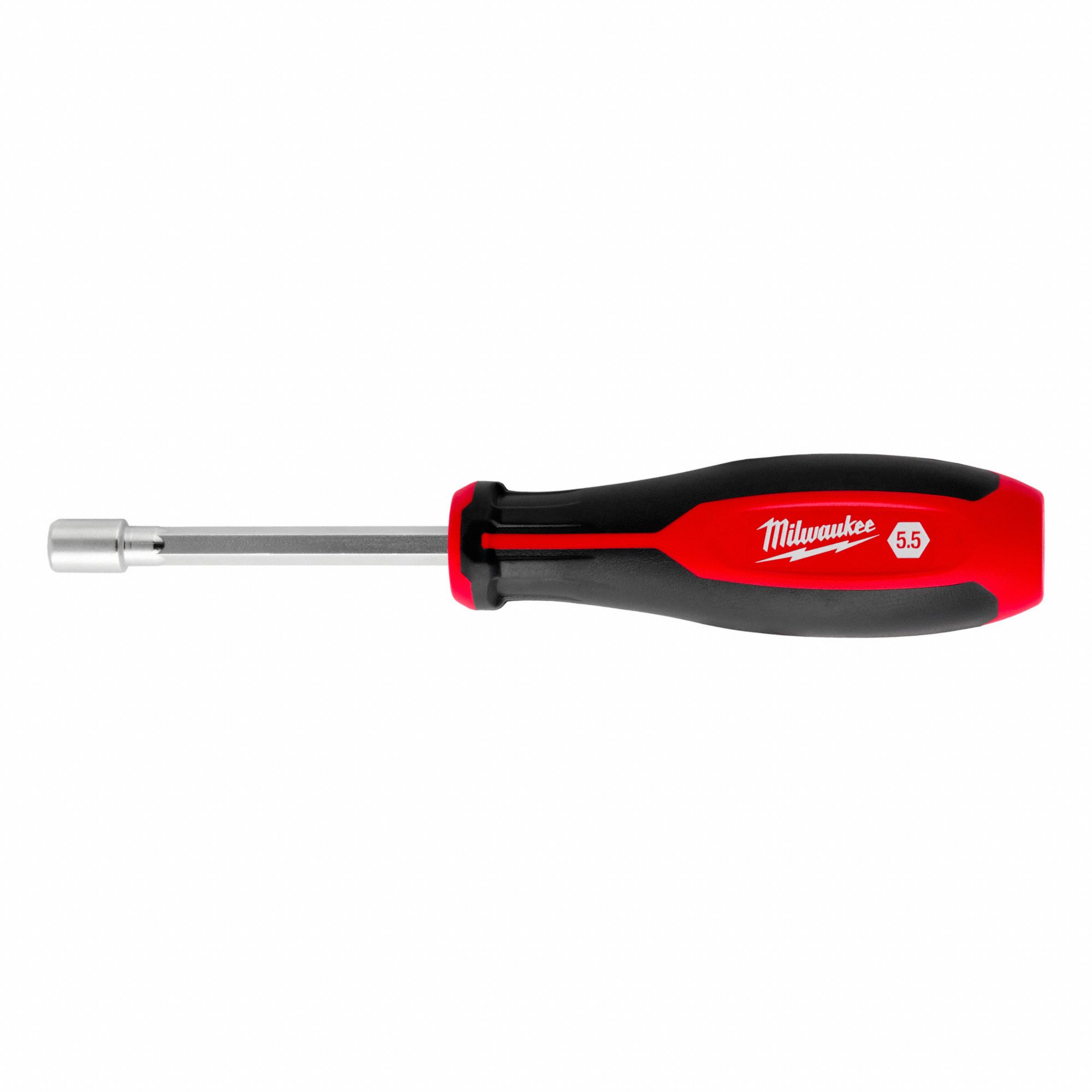 NUT DRIVER, 5.5 MM TIP, CHROME-PLATED FINISH, 7 1/5 IN L