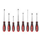 SCREWDRIVER SET, CUSHION GRIP, FORGED SHANK, PHILLIPS NO 6 TIP/SLOTTED 5/16 TIP, 6 IN SHANK