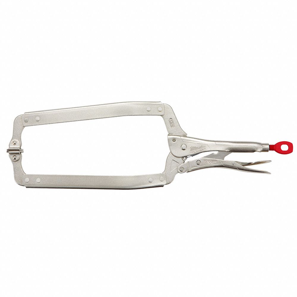SWIVEL LOCKING C-CLAMP, FORGED ALLOY STEEL, 18 IN