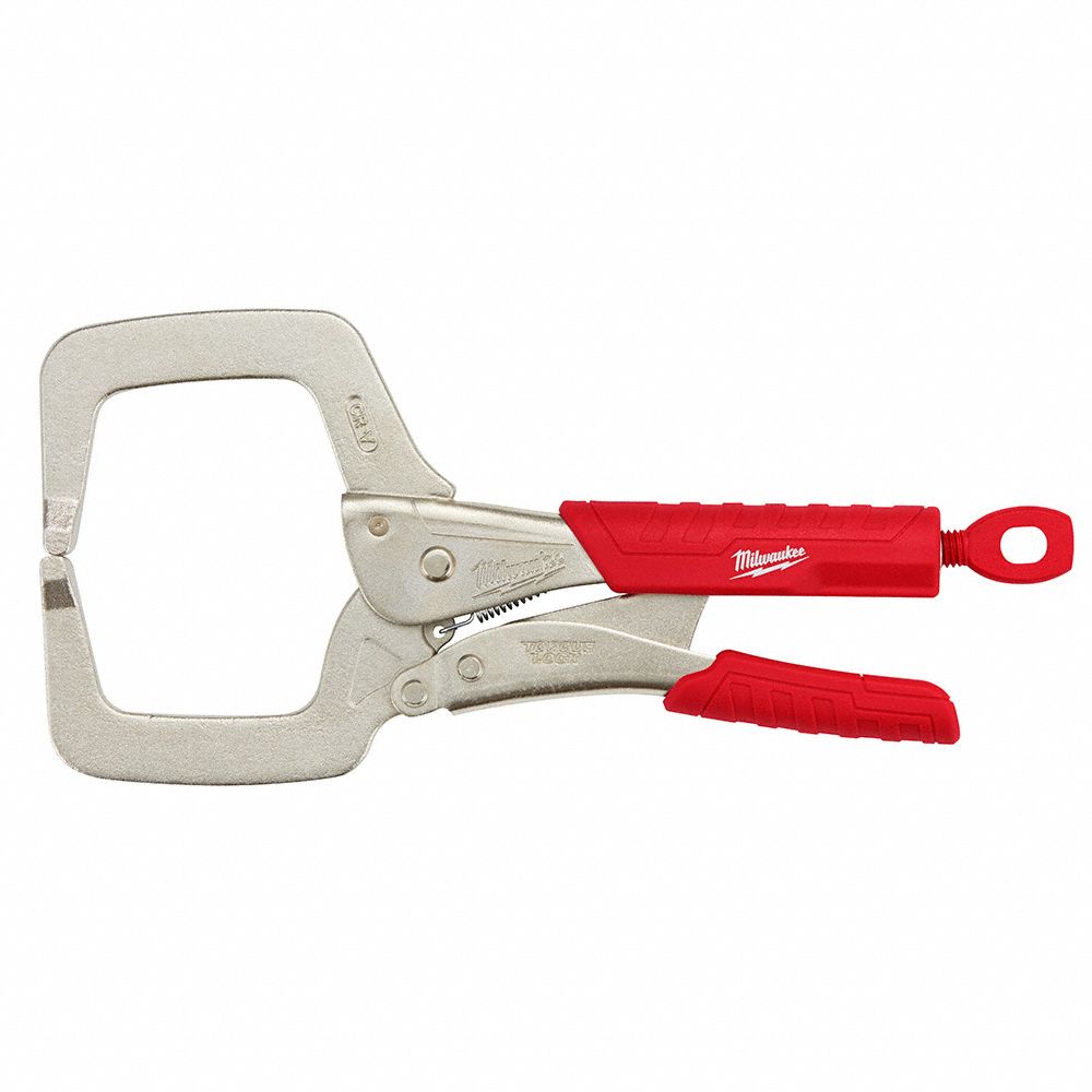 REGULAR GRIPPED LOCKING C-CLAMP, 11 IN, ALLOY STEEL