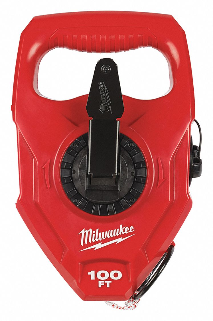 CHALK LINE REEL, EXTRA BOLD, LARGE CAPACITY, ORANGE, 100 FT L, FILL WEIGHT 18 OZ, METAL