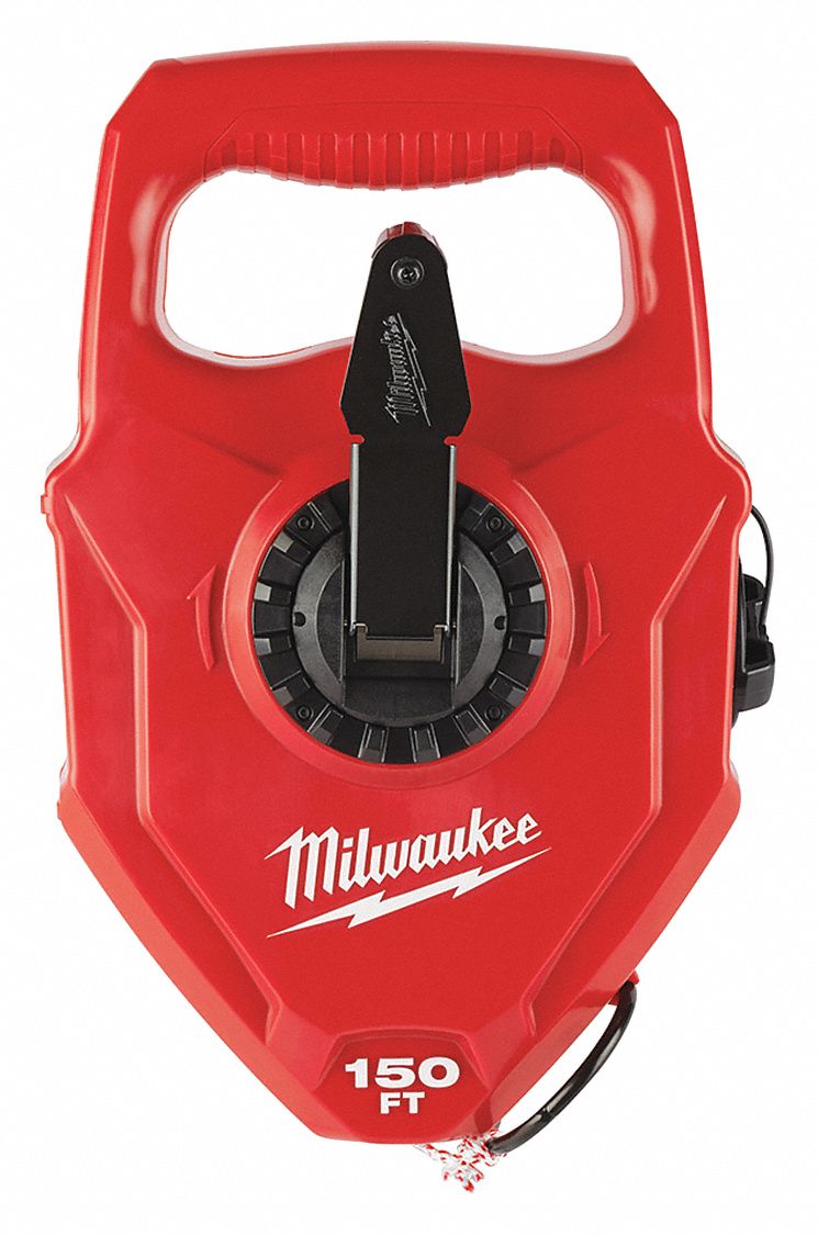 CHALK LINE REEL, EXTRA BOLD, LARGE CAPACITY, ORANGE, 150 FT L, FILL WEIGHT 24 OZ, METAL