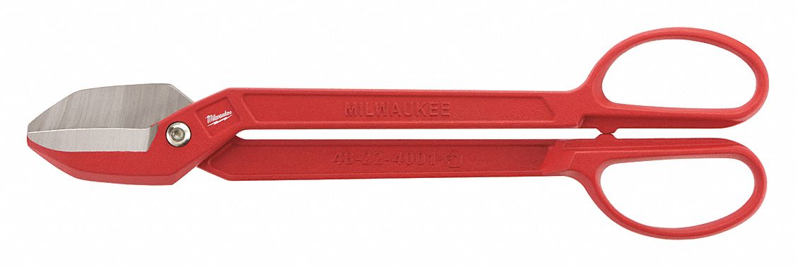 TINNERS SNIP, LEFT/RIGHT/STRAIGHT, 16 IN OVERALL L, 2 3/4 IN CUTTING L, STEEL, STEEL