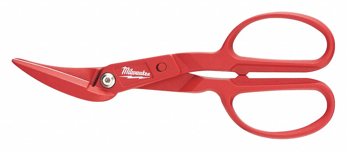TINNERS SNIP, OFFSET, 11 1/4 IN OVERALL L, 2 IN CUTTING L, STEEL, STEEL, STEEL