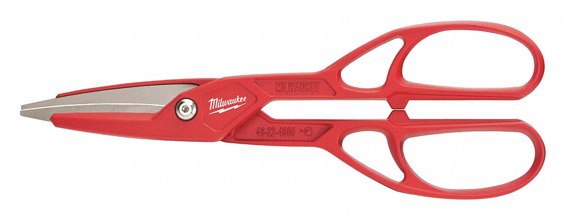 TINNERS SNIP, LEFT/RIGHT/STRAIGHT, 13 IN OVERALL L, 3 1/2 IN CUTTING L, ALUMINUM, STEEL