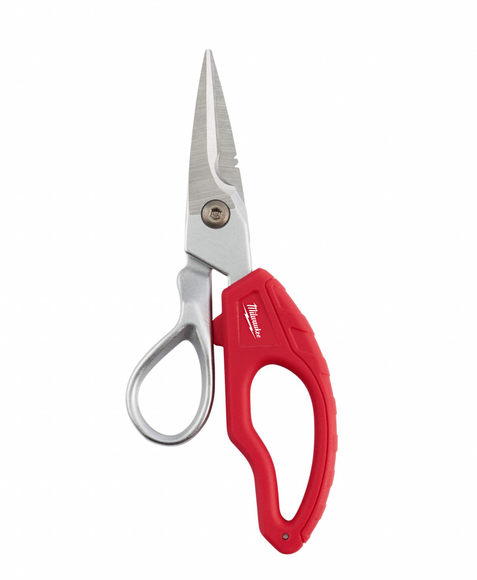 SNIPS, RED ERGONOMIC METAL HANDLE, FOR ELECTRICAL, 10 2/3 IN L