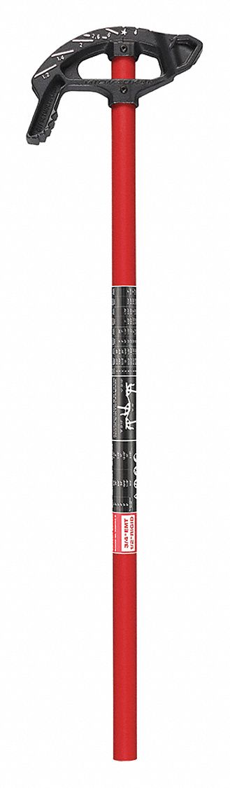 CONDUIT BENDER, HEAVY-DUTY, BEND RADIUS 90 IN, EMT 3/4 IN, RIGID/IMC 1/2 IN, IRON