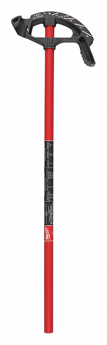 CONDUIT BENDER, HEAVY-DUTY, BEND RADIUS 90 IN, EMT 1 IN, RIGID/IMC 3/4 IN, IRON