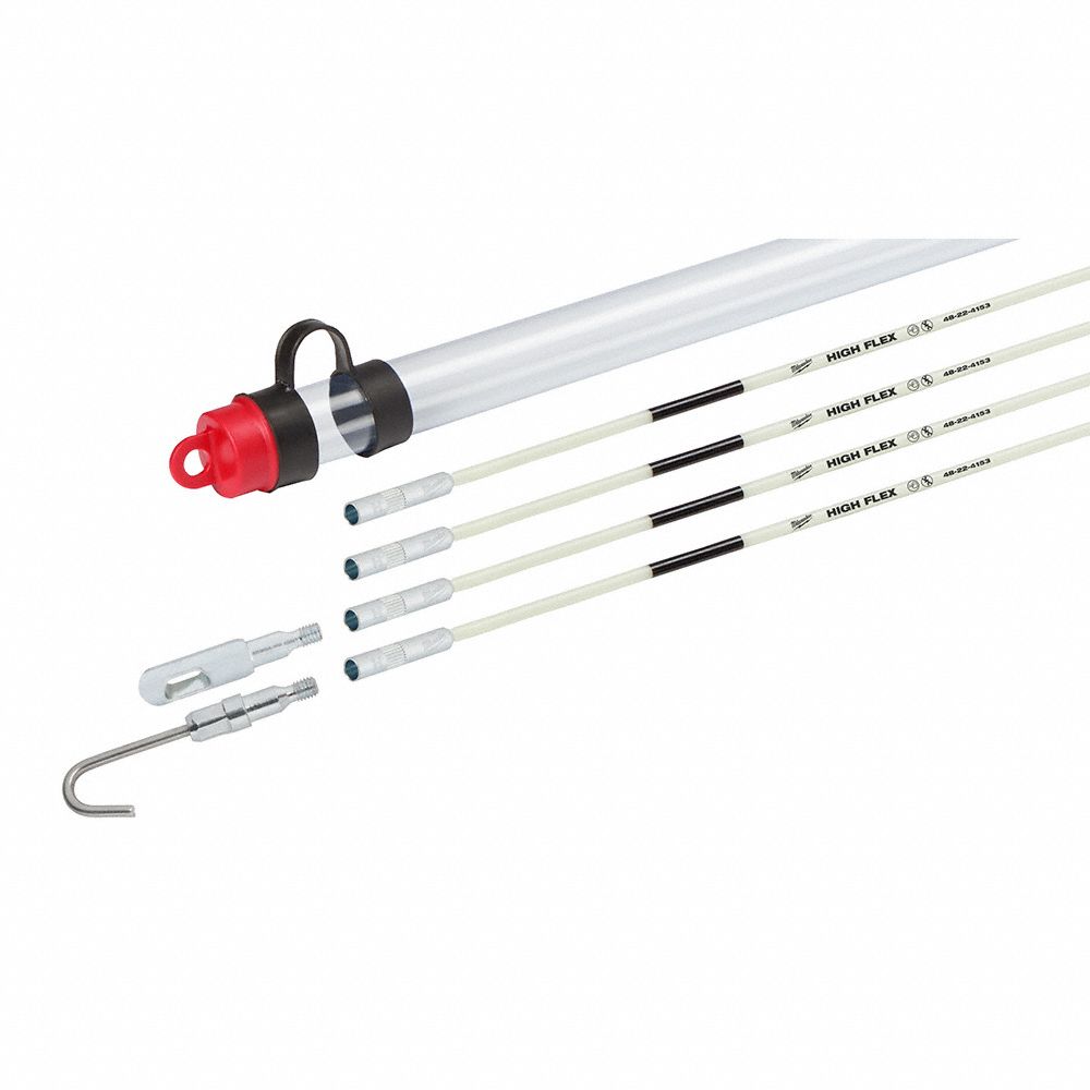 FISH STICK KIT,15 IN L,FIB VER,WHITE