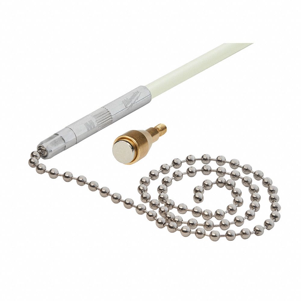 FISH STICK ACCESSORY TIP, MAGNETIC TIP AND CHAIN, 1.37 IN, LEADER END, 0 RODS INCLUDED