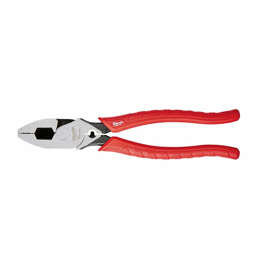 LINEMANS PLIER, FLAT, 9 IN OVERALL L, 1 5/8 IN JAW L, 1 3/4 IN JAW W, 5/8 IN JAW THICK