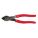 DIAGONAL CUTTING PLIERS, SIDE CUTTING, ANGLE HEAD, OVERALL 8 IN L, JAW 1 7/8 IN L, RUBBER