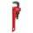 PIPE WRENCH, CAST IRON, 3/4 IN JAW CAPACITY, SERRATED, 6 IN OVERALL L, ERGONOMIC