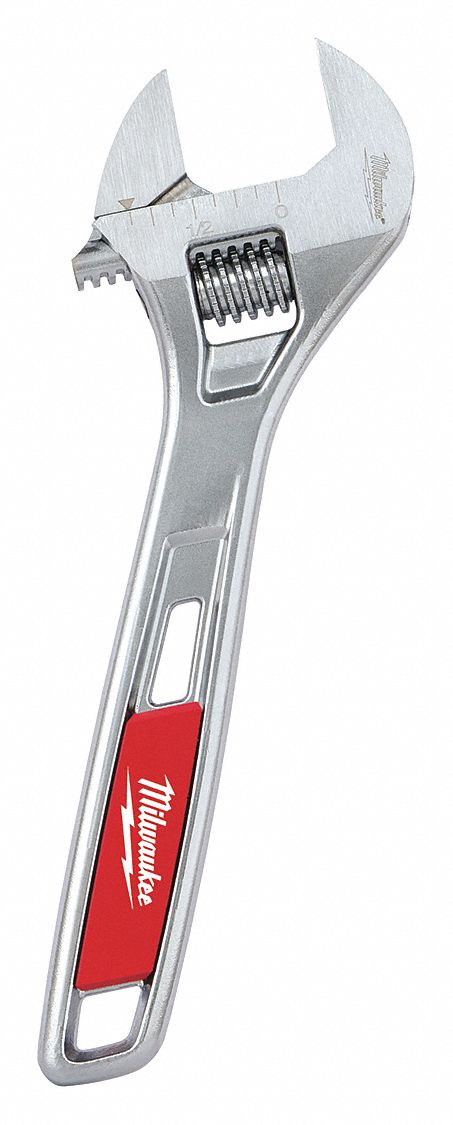 ADJUSTABLE WRENCH,6",STEEL,ERGONOMIC