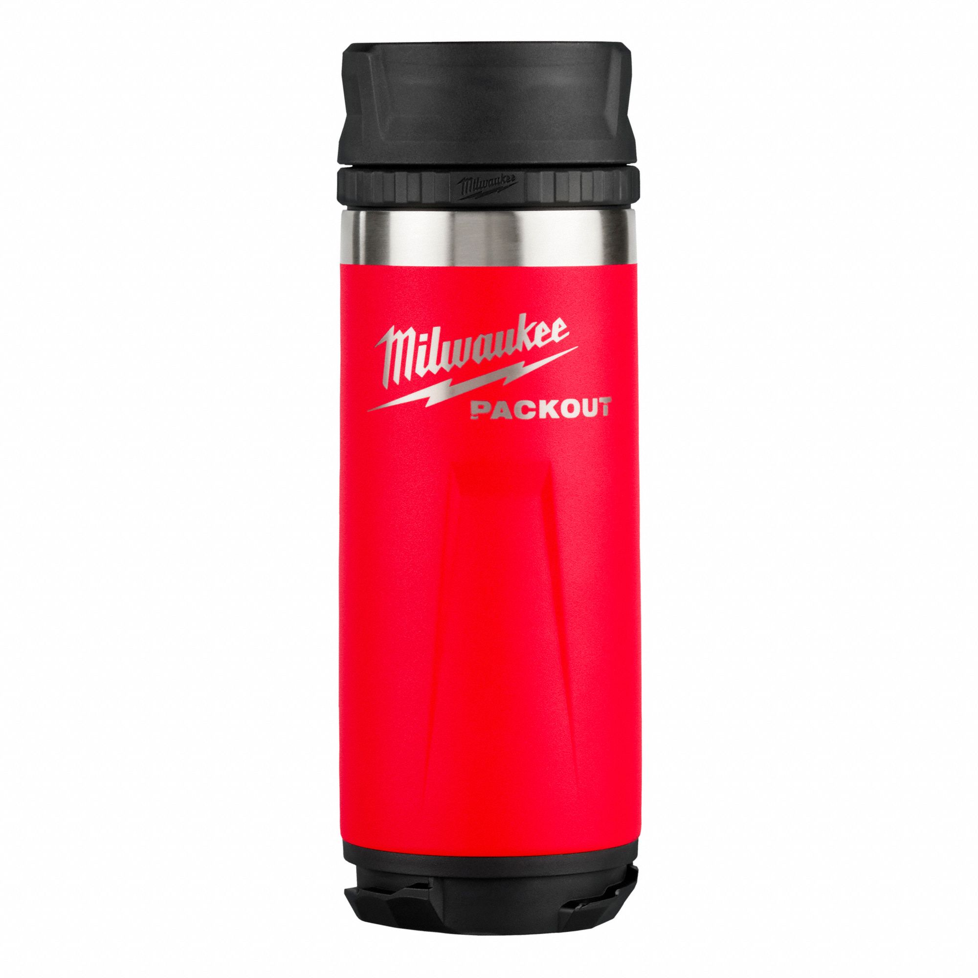 BOTTLE WITH SIP LID,RED,18-8 SS,10